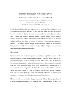 Mercury Adsorption on Activated Carbon