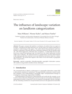The influence of landscape variation on landform categorization