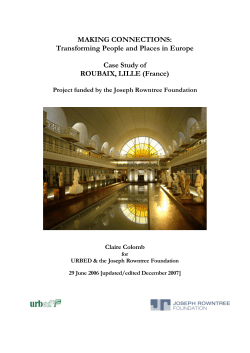 Case Study of Roubaix Lille