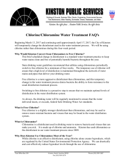 Chlorine/Chloramine Water Treatment FAQ=s