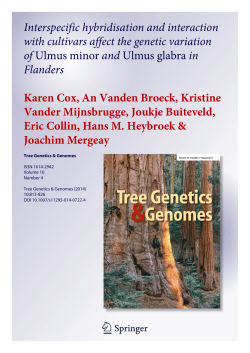 Interspecific hybridisation and interaction with cultivars affect the