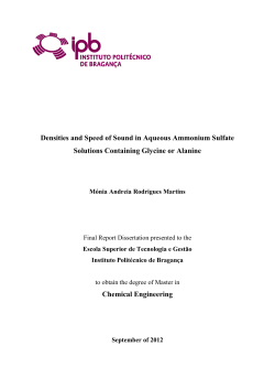 Densities and Speed of Sound in Aqueous Ammonium Sulfate