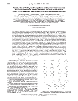 Reactivities of Methylenetriangulanes and Spirocyclopropanated