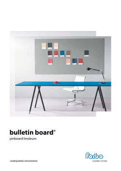 bulletin board - Forbo Flooring Systems