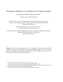 Descriptive complexity of countable unions of Borel rectangles