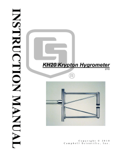 KH20 Krypton Hygrometer