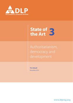 Authoritarianism, democracy and development