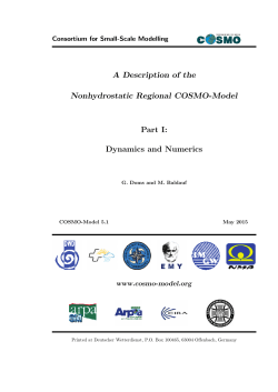 A Description of the Nonhydrostatic Regional COSMO