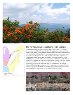 e Appalachian Mountains Joint Venture
