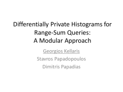 Differentially Private Histograms for Range