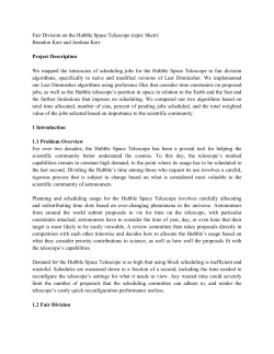 Fair Division on the Hubble Space Telescope (repo: bkerr) Brandon