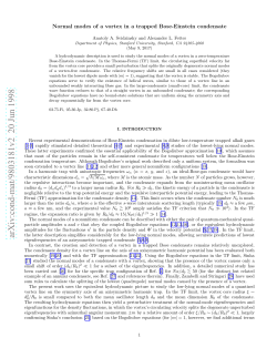 Normal Modes of a Vortex in a Trapped Bose