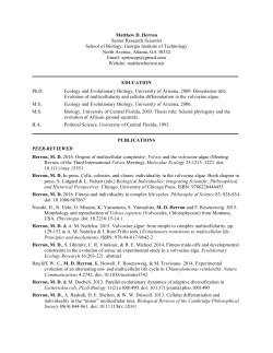 CV - School of Biological Sciences