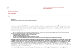 CDP Climate Change Response