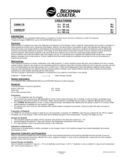 creatinine - Beckman Coulter