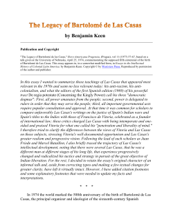 The Legacy of Bartolomé de Las Casas.