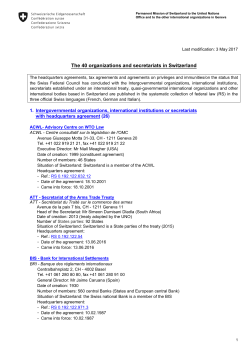 International Organizations