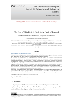 The Fear of Childbirth: A Study in the North of