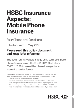HSBC Insurance Aspects: Mobile Phone Insurance