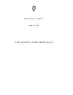 Building Control (Amendment) Regulations 2014