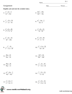 x - FREE Math Worksheets - math