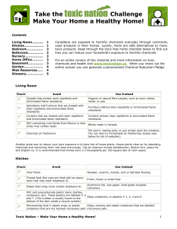 Make Your Home A Healthy Home Checklist