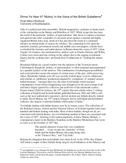 Dinna Ye Hear It? `Mutiny` - Centre for South Asian Studies