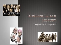 Admiring Black History