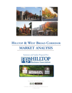 DOWNLOAD Hilltop Market Study - Hilltop Business Association