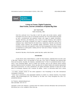 Living on Fumes: Digital Footprints, Data Fumes, and the Limitations