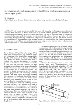 Investigation of crack propagation with different confining pressure