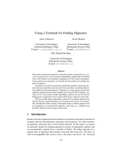 Using a Treebank for Finding Opposites