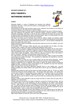 Wuthering Heights by Charlotte Bronte