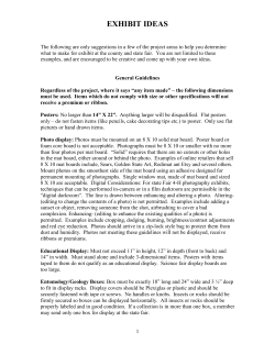 exhibit ideas - University of Missouri