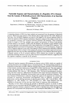 Nucleotide Sequence and Characterization of a Repetitive DNA