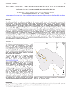 SOLOMON ISLANDS: 1950&ndash;20091