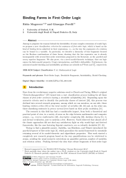 Binding Forms in First-Order Logic - DROPS