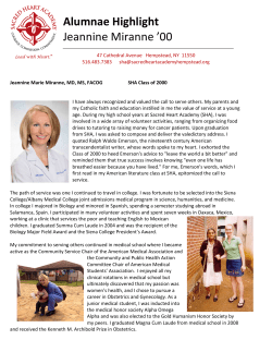 Alumnae Highlight Jeannine Miranne `00