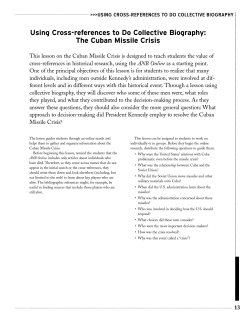 The Cuban Missile Crisis - American National Biography Online