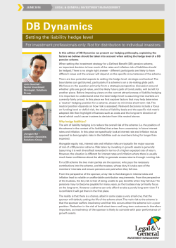 Setting the liability hedge level (PDF: 705KB)