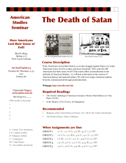 The Death of Satan