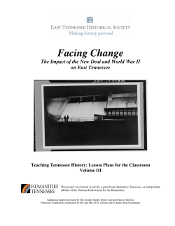 Facing Change: The Impact of the New Deal and World War II on