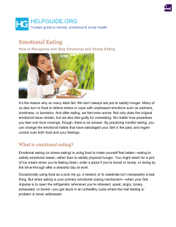 Emotional Eating: How to Recognize and Stop Emotional and Stress