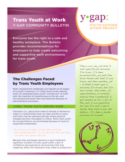 Trans Youth at Work - Central Toronto Youth Services