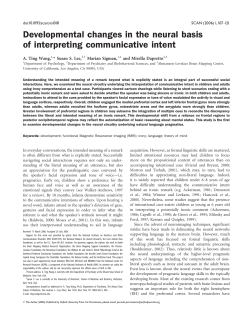 Developmental changes in the neural basis of