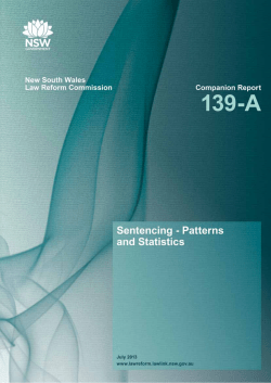 Sentencing - Patterns and Statistics