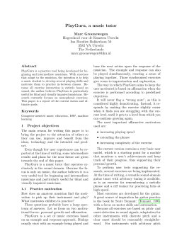 PlayGuru, a music tutor