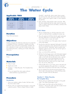 Field Guide to Water Education, GI-026