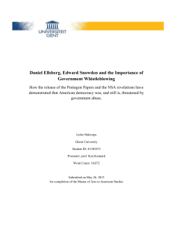 Daniel Ellsberg, Edward Snowden and the Importance