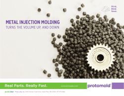 METAL INJECTION MOLDING